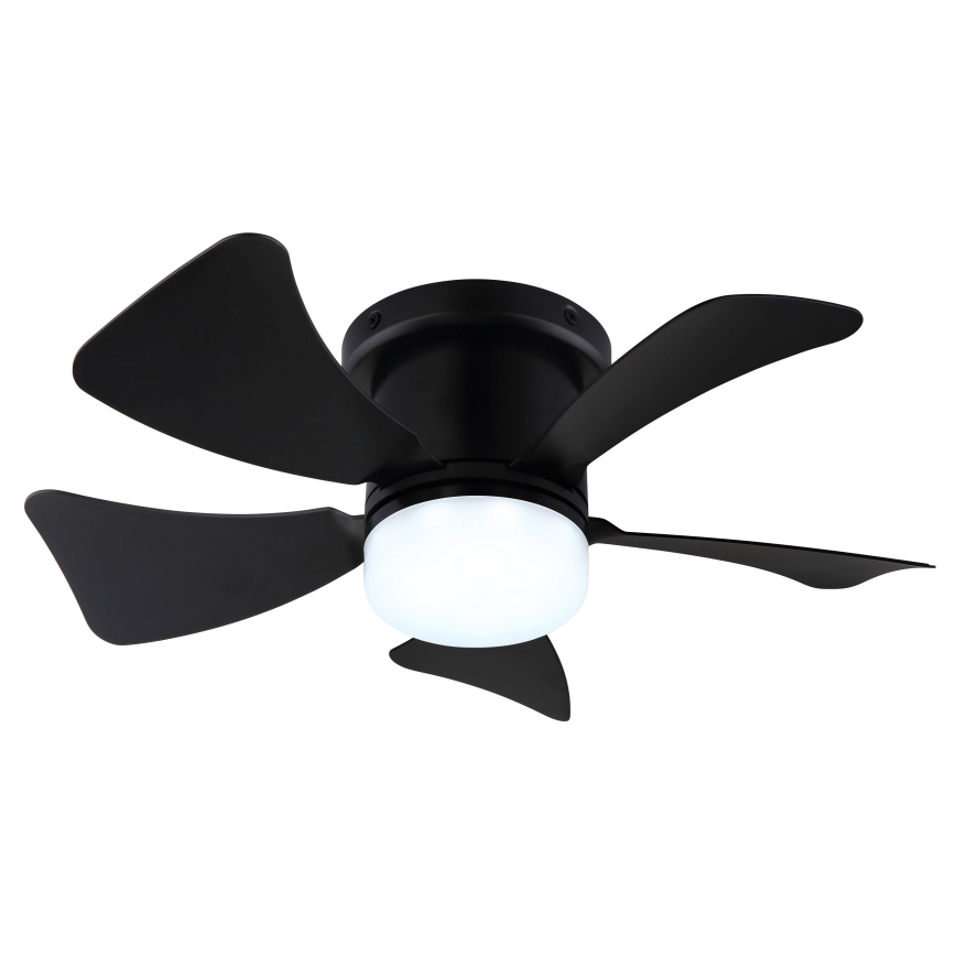 ZEVENTI - LED Dimbar takfläkt MUNDAKA LED/10W/230V 3000-6500K svart + fjärrkontroll