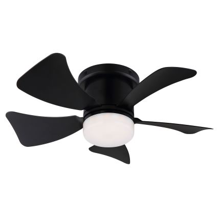ZEVENTI - LED Dimbar takfläkt MUNDAKA LED/10W/230V 3000-6500K svart + fjärrkontroll