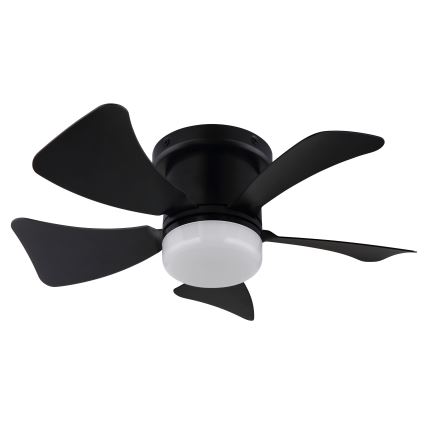 ZEVENTI - LED Dimbart takfläkt MUNDAKA LED/10W/230V 3000-6500K svart + fjärrkontroll