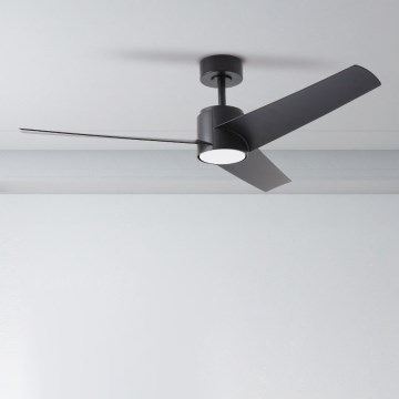 ZEVENTI - LED Dimbar takfläkt ORVIETO LED/18W/230V 3000-6000K Wi-Fi Tuya svart + fjärrkontroll