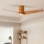 ZEVENTI - LED takfläkt BARROSA LED/18W/230V 3000/4000/6000K Wi-Fi Tuya brun + fjärrkontroll