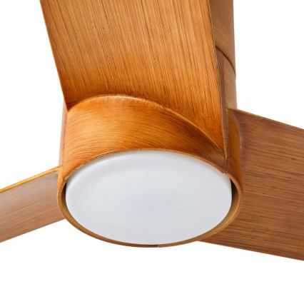 ZEVENTI - LED Dimbar takfläkt BARROSA LED/18W/230V 3000-6000K Wi-Fi Tuya brun + fjärrkontroll