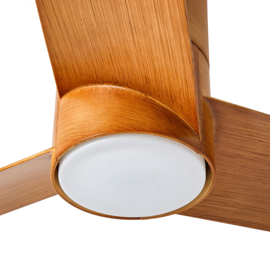 ZEVENTI - LED Dimbar takfläkt BARROSA LED/18W/230V 3000-6000K Wi-Fi Tuya brun + fjärrkontroll
