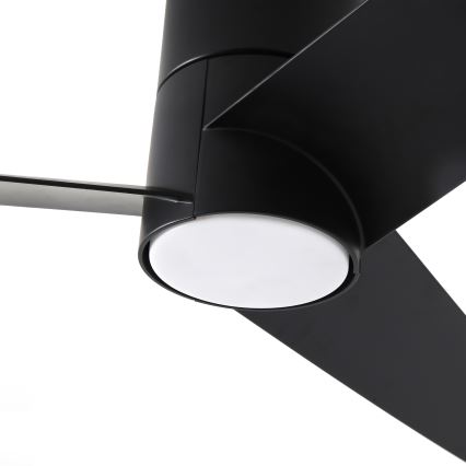 ZEVENTI - LED takfläkt BARROSA LED/18W/230V 3000/4000/6000K Wi-Fi Tuya svart + fjärrkontroll