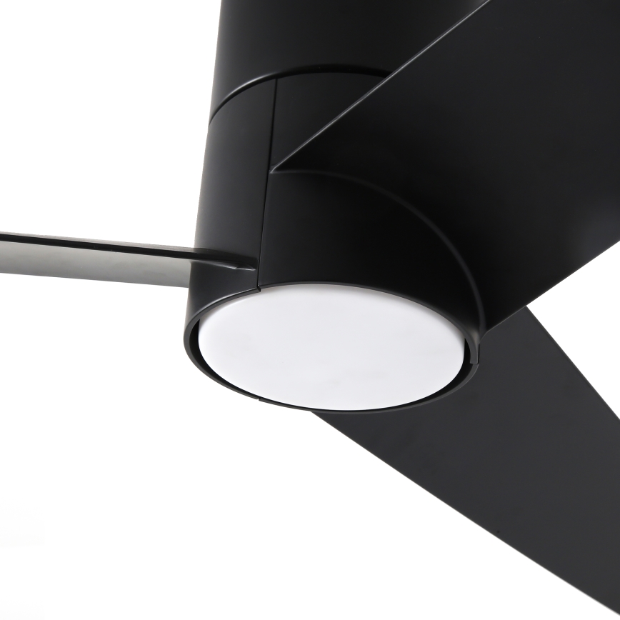 ZEVENTI - LED takfläkt BARROSA LED/18W/230V 3000/4000/6000K Wi-Fi Tuya svart + fjärrkontroll