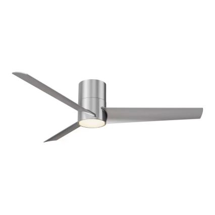 ZEVENTI - LED Takfläkt BARROSA LED/18W/230V 3000/4000/6000K Wi-Fi Tuya matt krom + fjärrkontroll