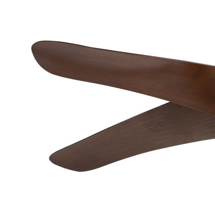 ZEVENTI - LED takfläkt LUCCA LED/18W/230V 3000/4000/6000K Wi-Fi Tuya brun + fjärrkontroll