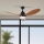 ZEVENTI - LED takfläkt MURO LED/18W/230V 3000-6000K Wi-Fi Tuya svart + fjärrkontroll