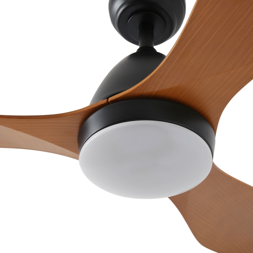 ZEVENTI - LED Dimbar takfläkt MURO LED/18W/230V 3000-6000K Wi-Fi Tuya svart + fjärrkontroll