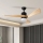 ZEVENTI - LED takfläkt NATURITO LED/18W/230V 3000-6000K Wi-Fi Tuya svart/ek + fjärrkontroll