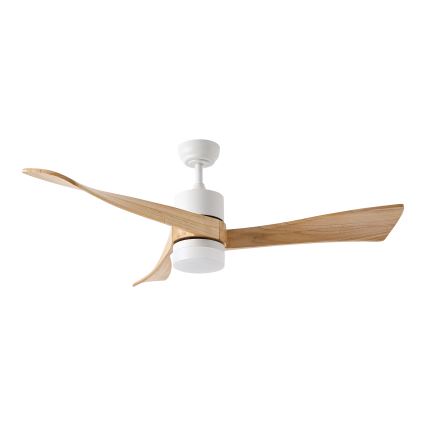 ZEVENTI - LED takfläkt NATURITO LED/18W/230V 3000-6000K Wi-Fi Tuya vit/ek + fjärrkontroll