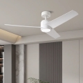 ZEVENTI - LED takfläkt ORVIETO LED/18W/230V 3000/4000/6000K Wi-Fi Tuya vit + fjärrkontroll