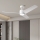 ZEVENTI - LED takfläkt ORVIETO LED/18W/230V 3000-6000K Wi-Fi Tuya vit + fjärrkontroll