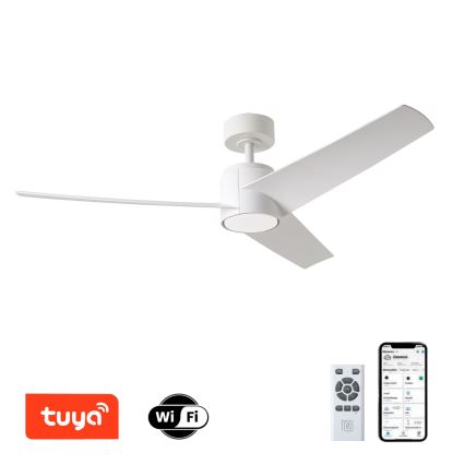 ZEVENTI - LED takfläkt ORVIETO LED/18W/230V 3000-6000K Wi-Fi Tuya vit + fjärrkontroll