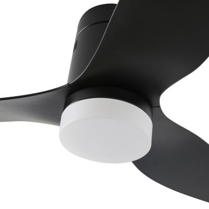 ZEVENTI - LED Dimbar takfläkt PADUA LED/18W/230V 3000-6000K Wi-Fi Tuya svart + fjärrkontroll