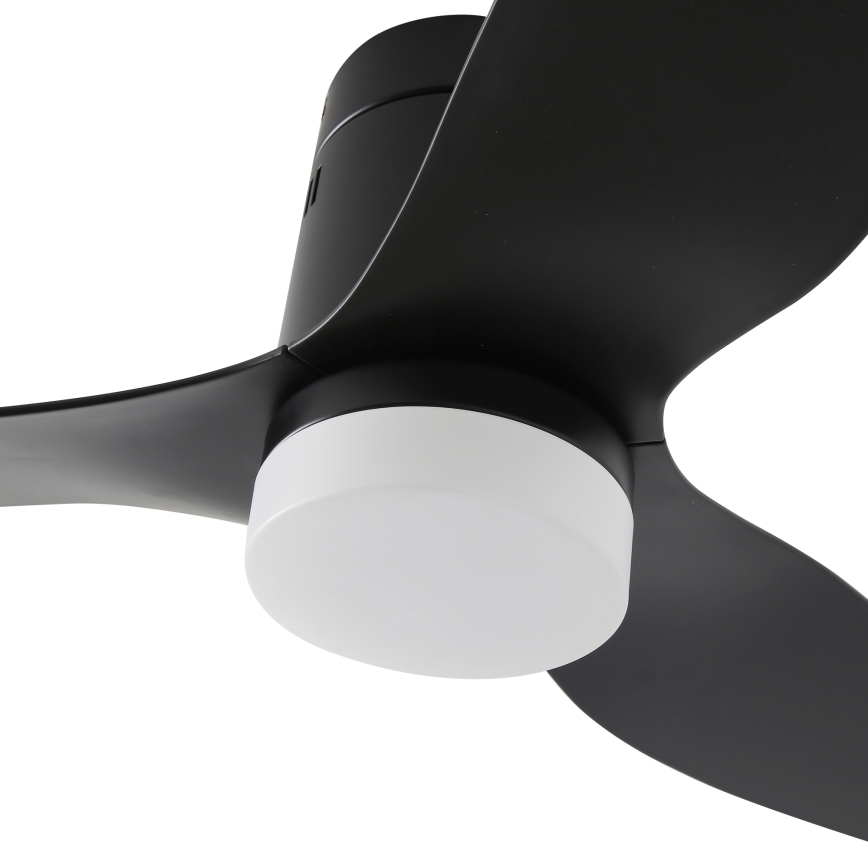 ZEVENTI - LED Dimbar takfläkt PADUA LED/18W/230V 3000-6000K Wi-Fi Tuya svart + fjärrkontroll