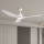 ZEVENTI - LED takfläkt URBINO LED/20W/230V 3000-6000K Wi-Fi Tuya vit + fjärrkontroll