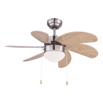 ZEVENTI - Takfläkt FAMARA 1xE14/60W/230V beige