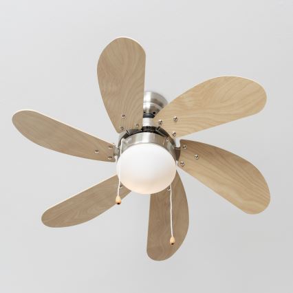 ZEVENTI - Takfläkt FAMARA 1xE14/60W/230V beige
