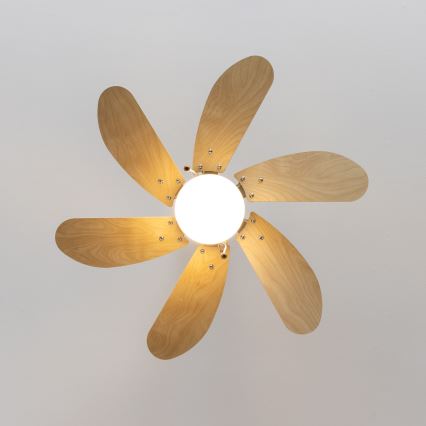 ZEVENTI - Takfläkt FAMARA 1xE14/60W/230V beige