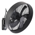 ZEVENTI - Väggfläkt FANNY 50W/230V svart + fjärrkontroll