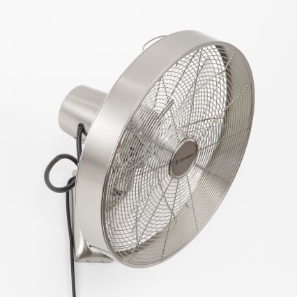 ZEVENTI - Väggfläkt FREEZE 50W/230V diameter 40 cm matt krom + fjärrkontroll