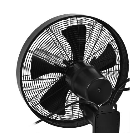 ZEVENTI - Väggfläkt FREEZE 50W/230V diameter 40 cm svart + fjärrkontroll