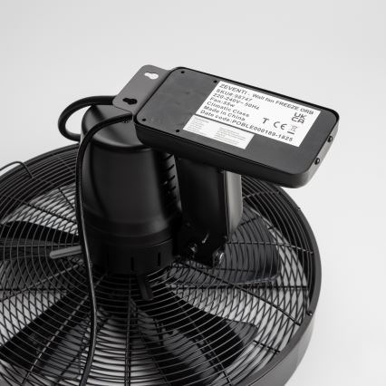 ZEVENTI - Väggfläkt FREEZE 50W/230V diameter 40 cm svart + fjärrkontroll