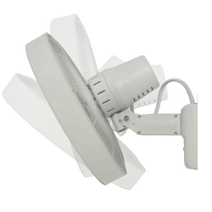 ZEVENTI - Väggfläkt FREEZE 50W/230V diameter 40 cm vit + fjärrkontroll