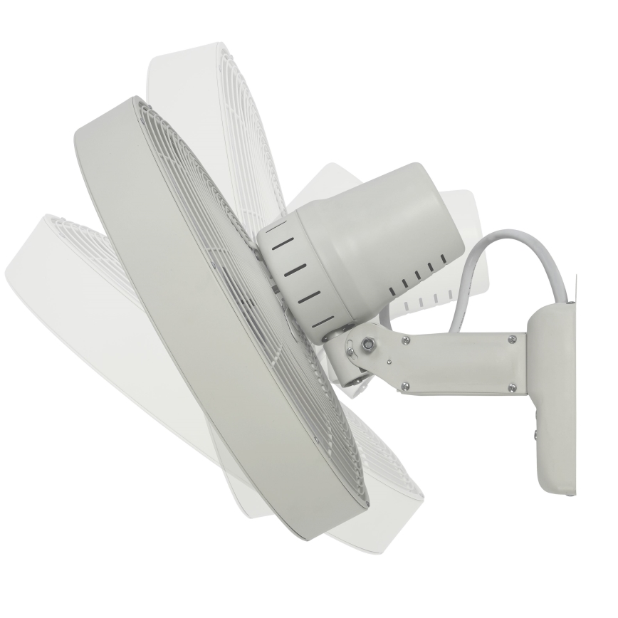 ZEVENTI - Väggfläkt FREEZE 50W/230V diameter 40 cm vit + fjärrkontroll