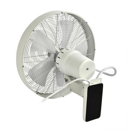ZEVENTI - Väggfläkt FREEZE 50W/230V diameter 40 cm vit + fjärrkontroll