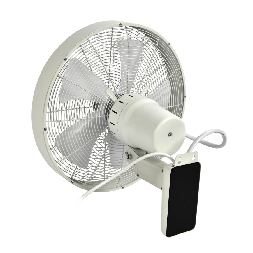 ZEVENTI - Väggfläkt FREEZE 50W/230V diameter 40 cm vit + fjärrkontroll