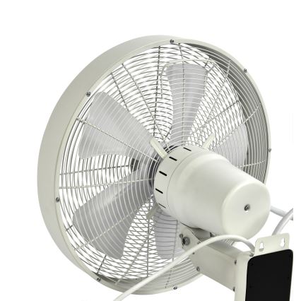 ZEVENTI - Väggfläkt FREEZE 50W/230V diameter 40 cm vit + fjärrkontroll
