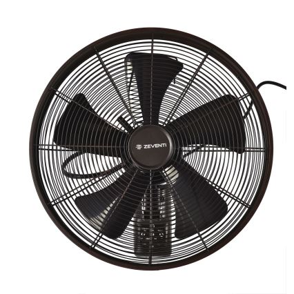 ZEVENTI - Väggfläkt FREEZE 50W/230V diameter 40 cm svart/brun + fjärrkontroll
