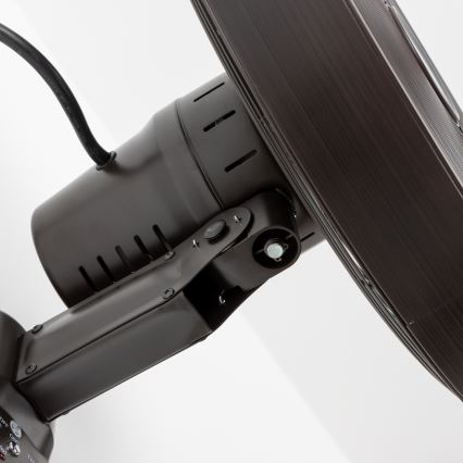 ZEVENTI - Väggfläkt FREEZE 50W/230V diameter 40 cm svart/brun + fjärrkontroll