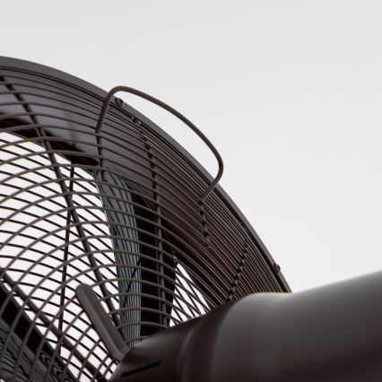 ZEVENTI - Väggfläkt FREEZE 50W/230V diameter 40 cm svart/brun + fjärrkontroll
