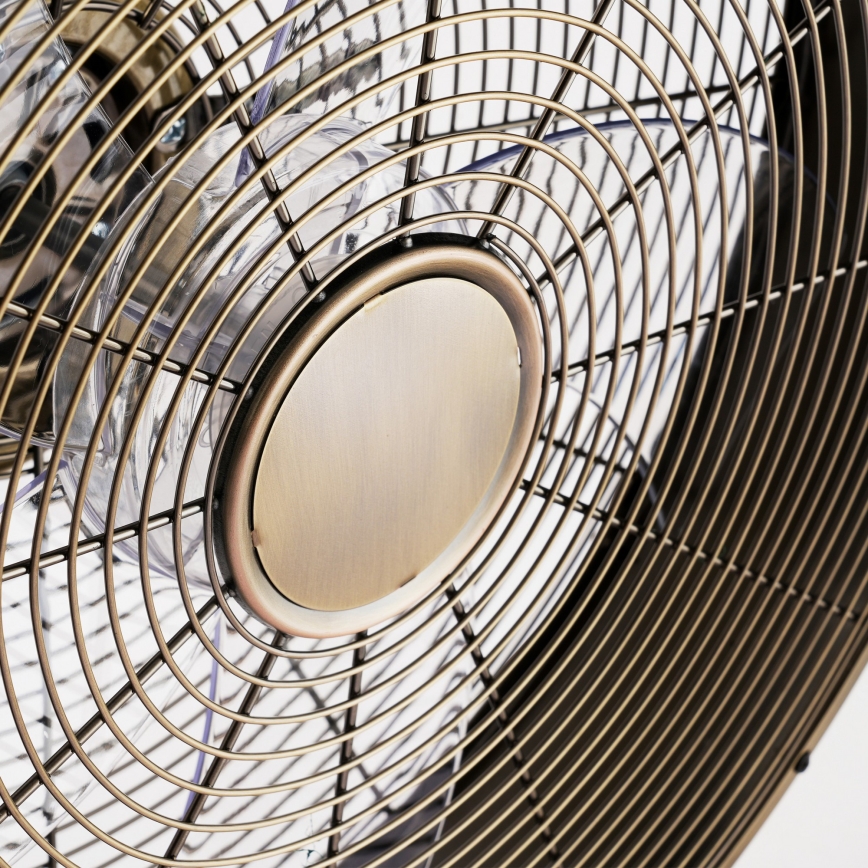 ZEVENTI - Väggmonterad fläkt FANNY 50W/230V bronsfärgad + fjärrkontroll