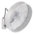 ZEVENTI - Väggmonterad fläkt FANNY 50W/230V mattkrom + fjärrkontroll
