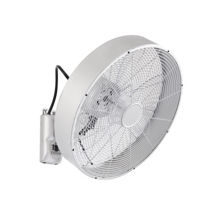 ZEVENTI - Väggmonterad fläkt FANNY 50W/230V mattkrom + fjärrkontroll