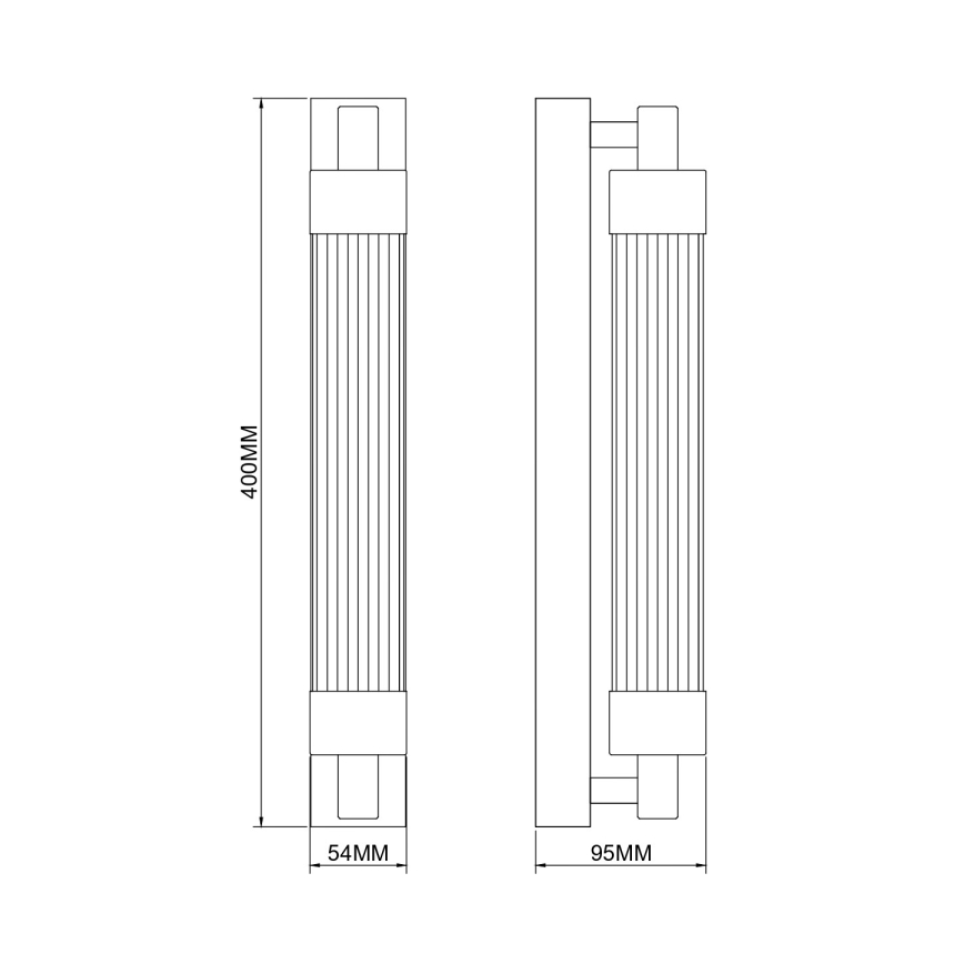 Zuma Line - LED-vägglampa LED/8W/230V svart