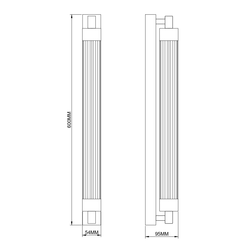 Zuma Line - LED vägglampa LED/14W/230V svart