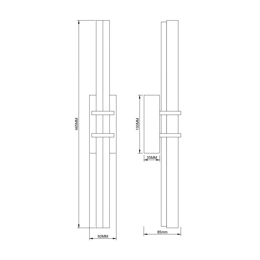 Zuma Line - LED-vägglampa LED/10 W/230 V, guldfinish