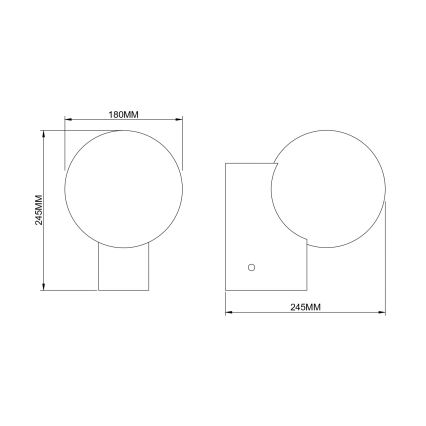 Zuma Line - Väggarmatur 1xE27/25W/230V guld