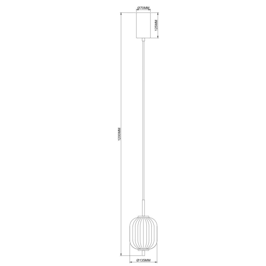 Zuma Line - LED-pendel på vajer LED/6,5W/230V Ø 13 cm guld