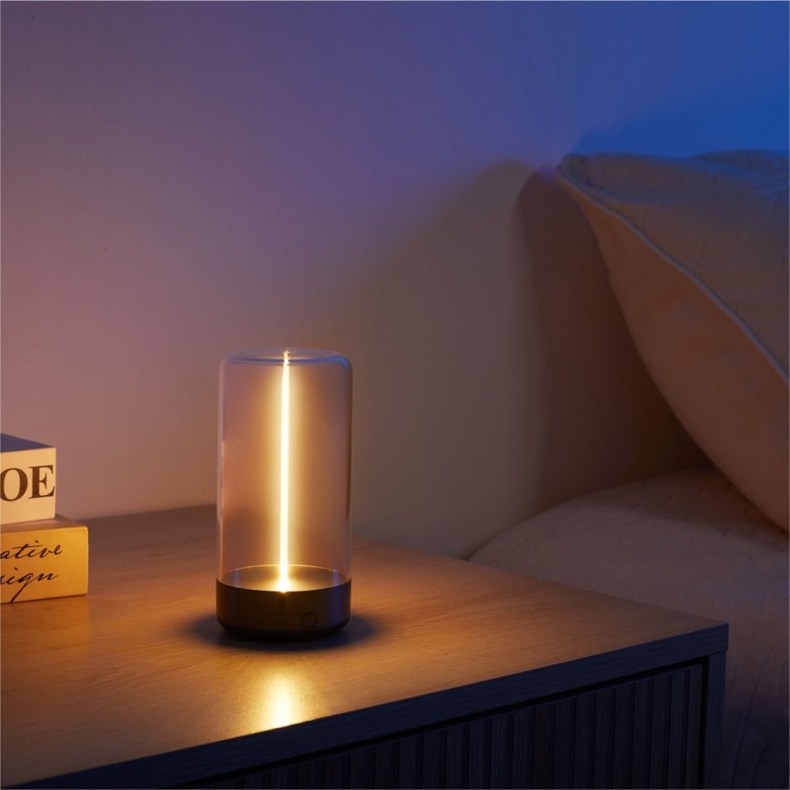 Zuma Line - LED Dimbart uppladdningsbart skrivbordslampa LED/0,5W/230V svart IP54