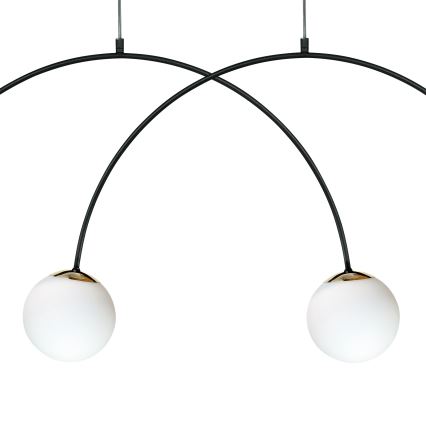 Zuma Line - Hänglampa på kabel 4xE14/10W/230V svart