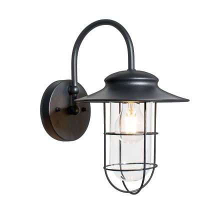 Zuma Line - Vägglampa för utomhusbruk 1xE27/60W/230V IP44 svart