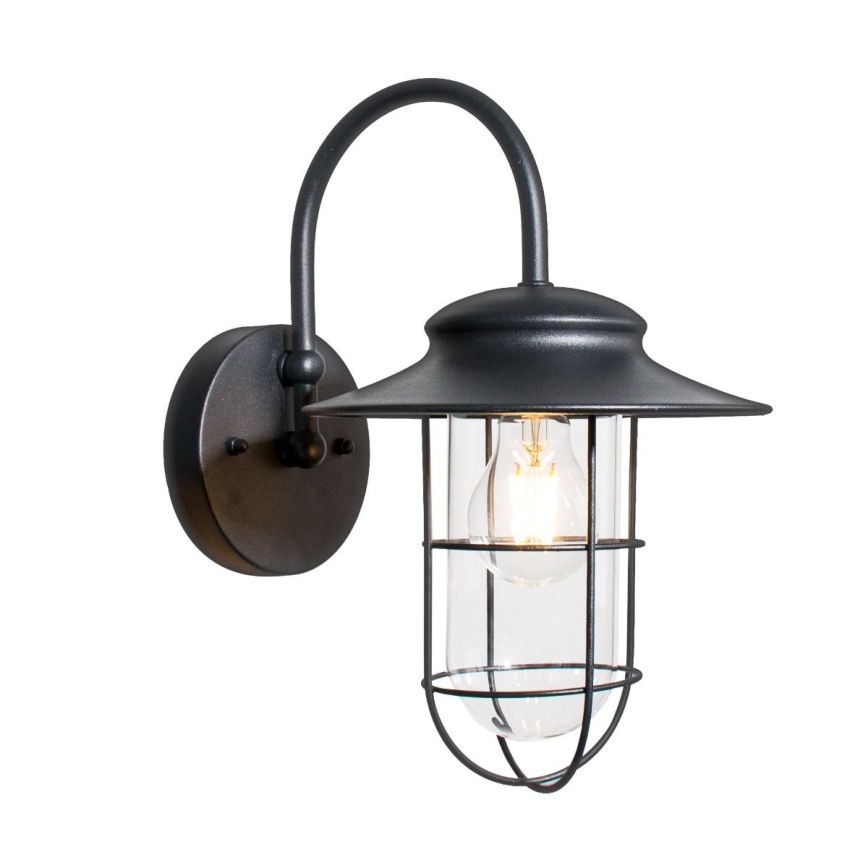 Zuma Line - Vägglampa för utomhusbruk 1xE27/60W/230V IP44 svart