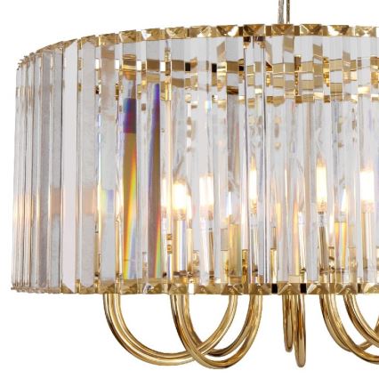 Zuma Line - Ljuskrona på kedja 6xE14/40W/230V guld