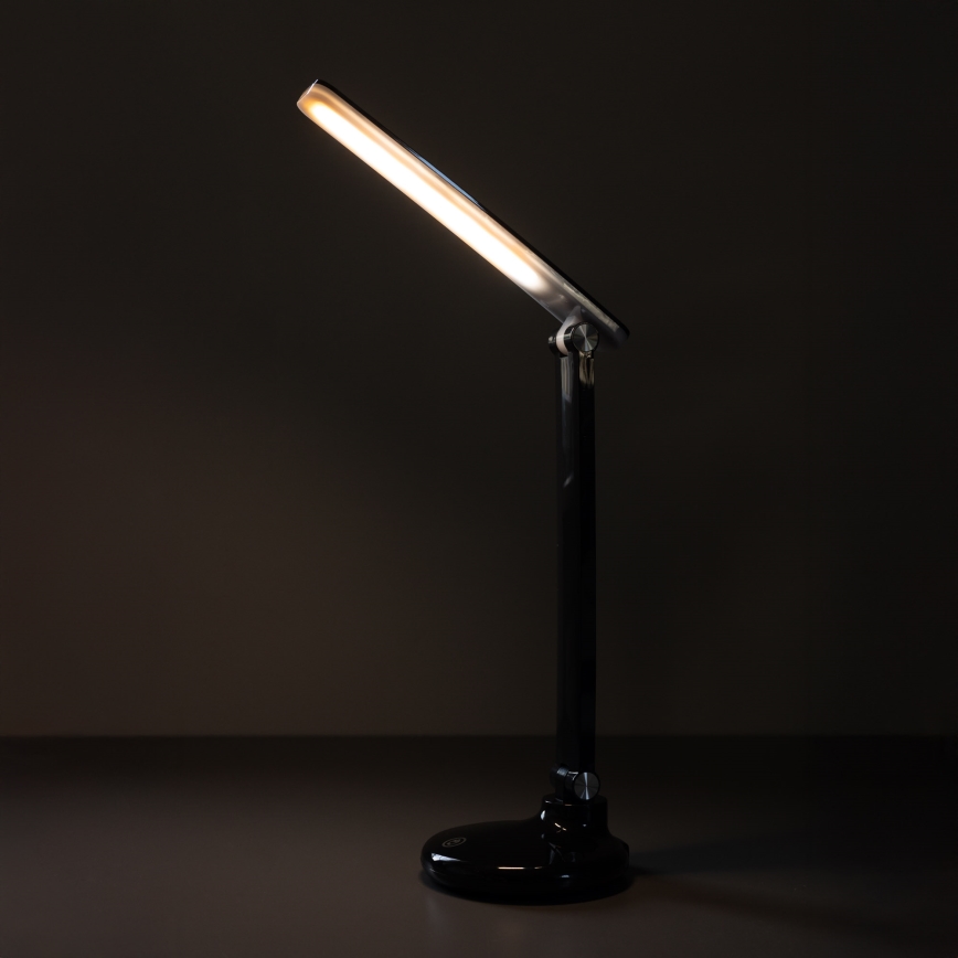 Zuma Line - LED Uppladdningsbar bordslampa LED/6W/1200 mAh 3000/4500/6000K CRI 90 svart